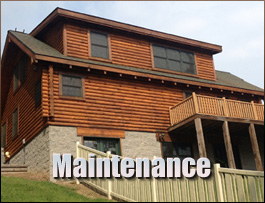  Burkettsville, Ohio Log Home Maintenance
